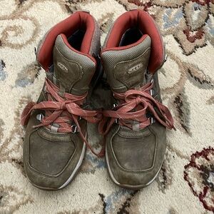Keen Olive and Coral Athletic Shoes